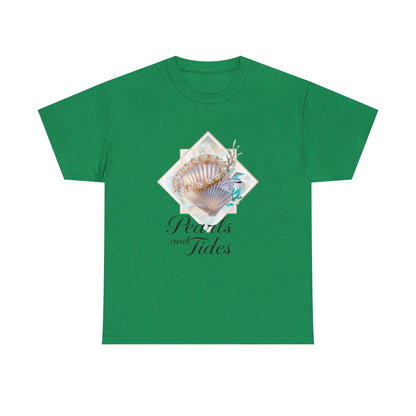 Pearls and Tides – Soft Waves & Pearls T-Shirt for Women