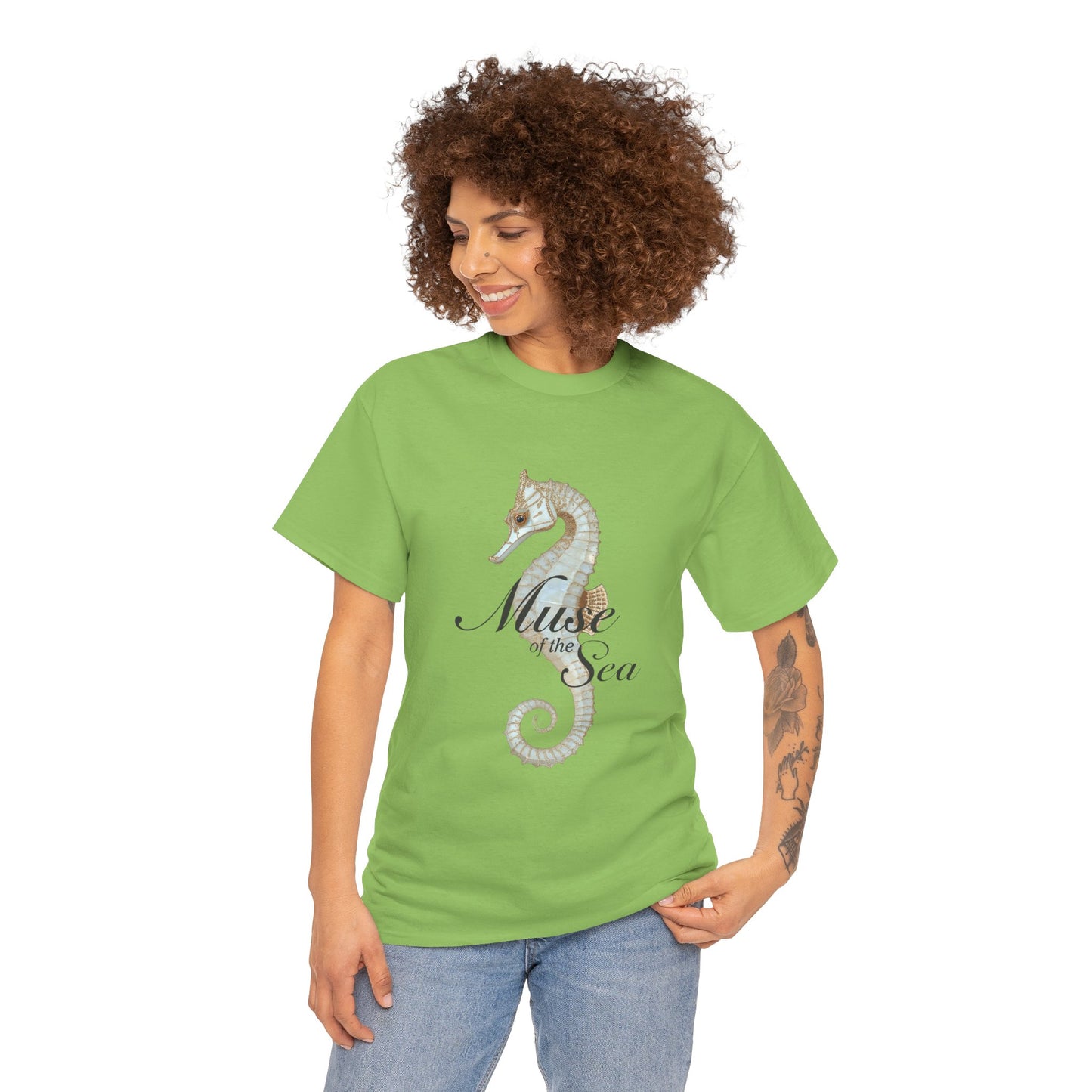 Muse of the Sea – Elegant Ocean Goddess T-Shirt