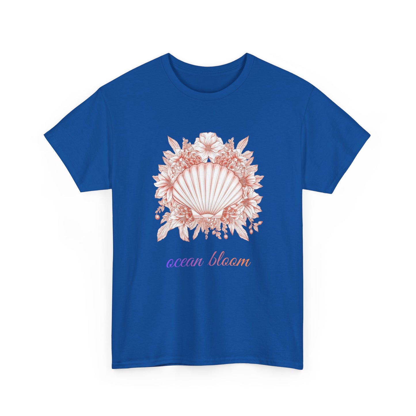Ocean Bloom – Coastal Seashell Blossom T-Shirt