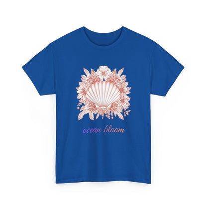 Ocean Bloom – Coastal Seashell Blossom T-Shirt