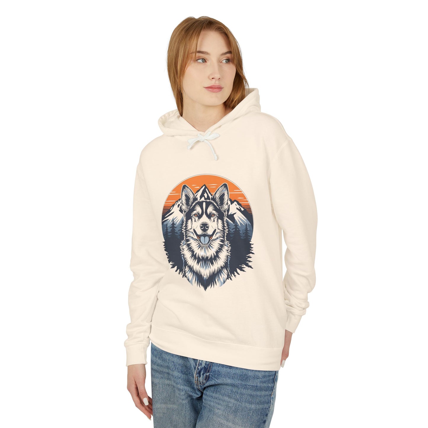 Wild Spirit Wolf – Mountain Sunset Hoodie