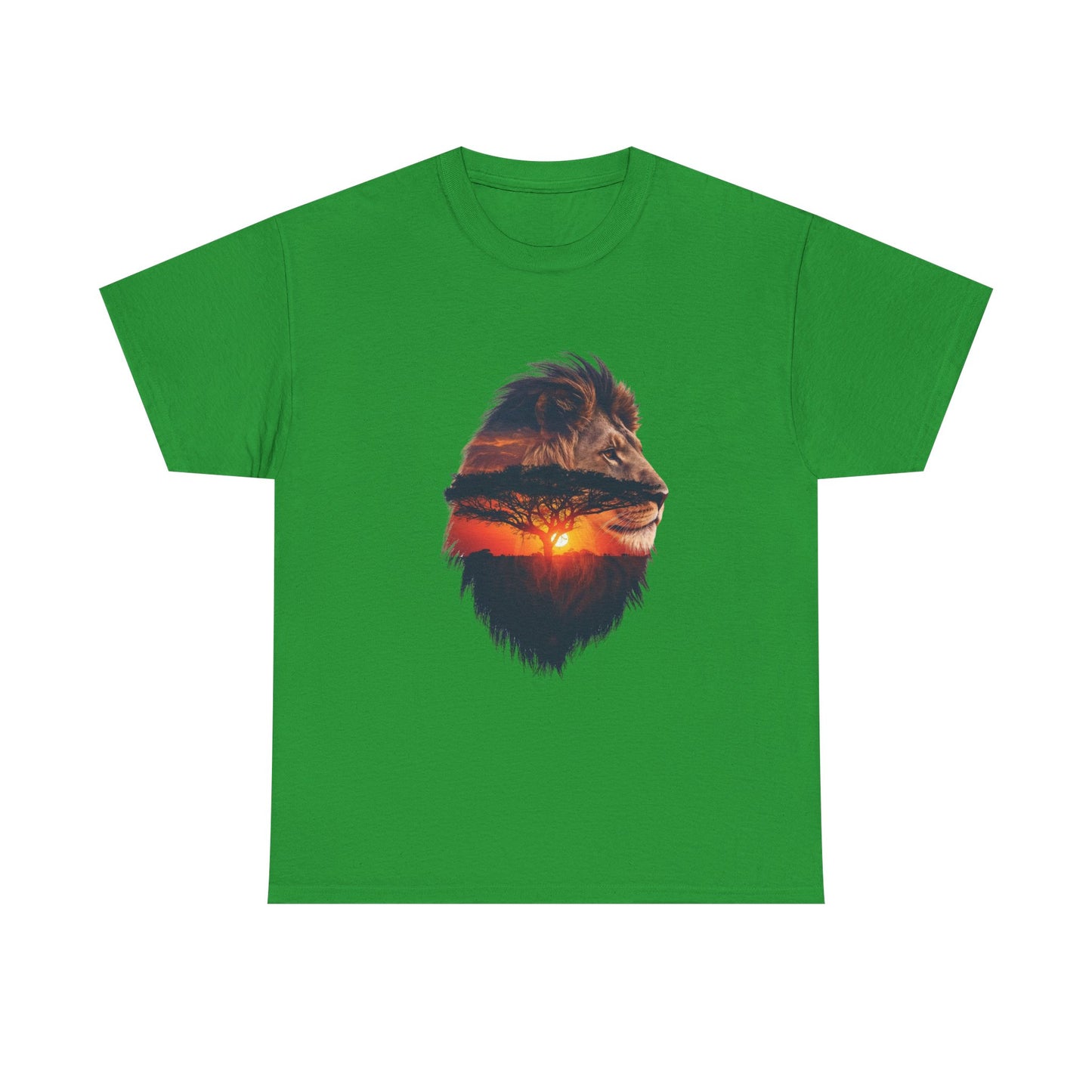 Lion Silhouette – Minimal Graphic Men T-Shirt