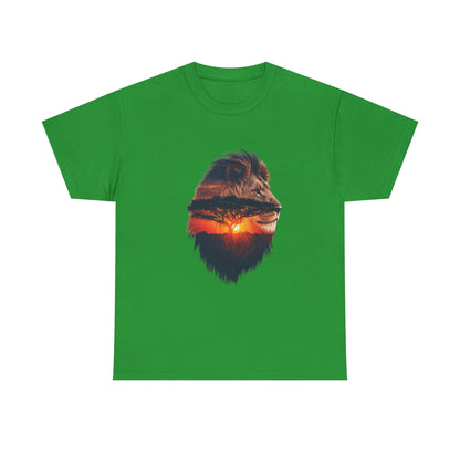Lion Silhouette – Minimal Graphic Men T-Shirt