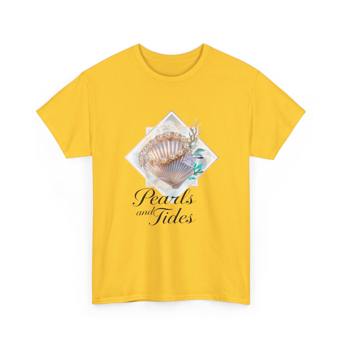 Pearls and Tides – Soft Waves & Pearls T-Shirt for Women
