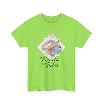 Pearls and Tides – Soft Waves & Pearls T-Shirt for Women