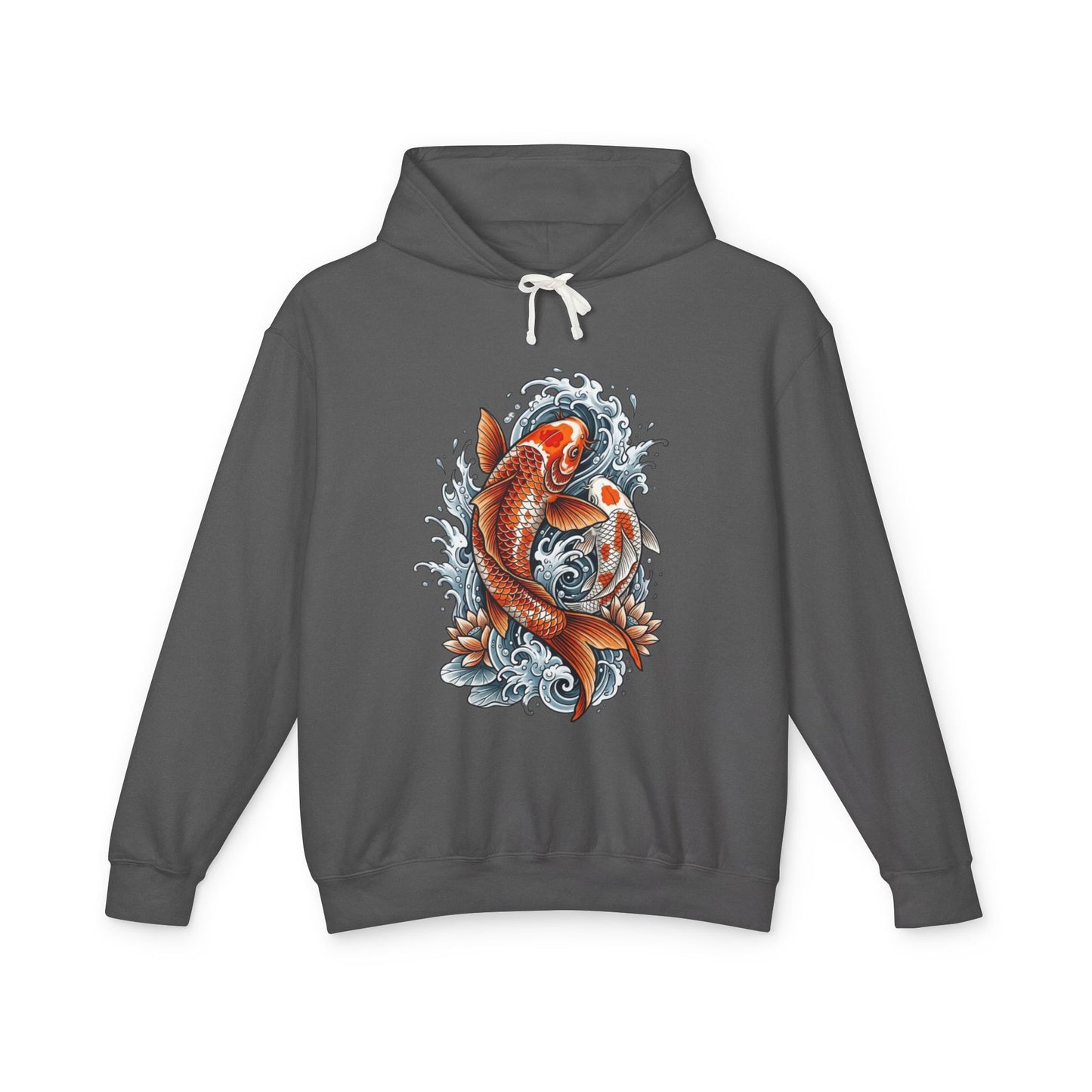 Japanese Koi Fish – Minimal Wave Sweatshirt Unisex