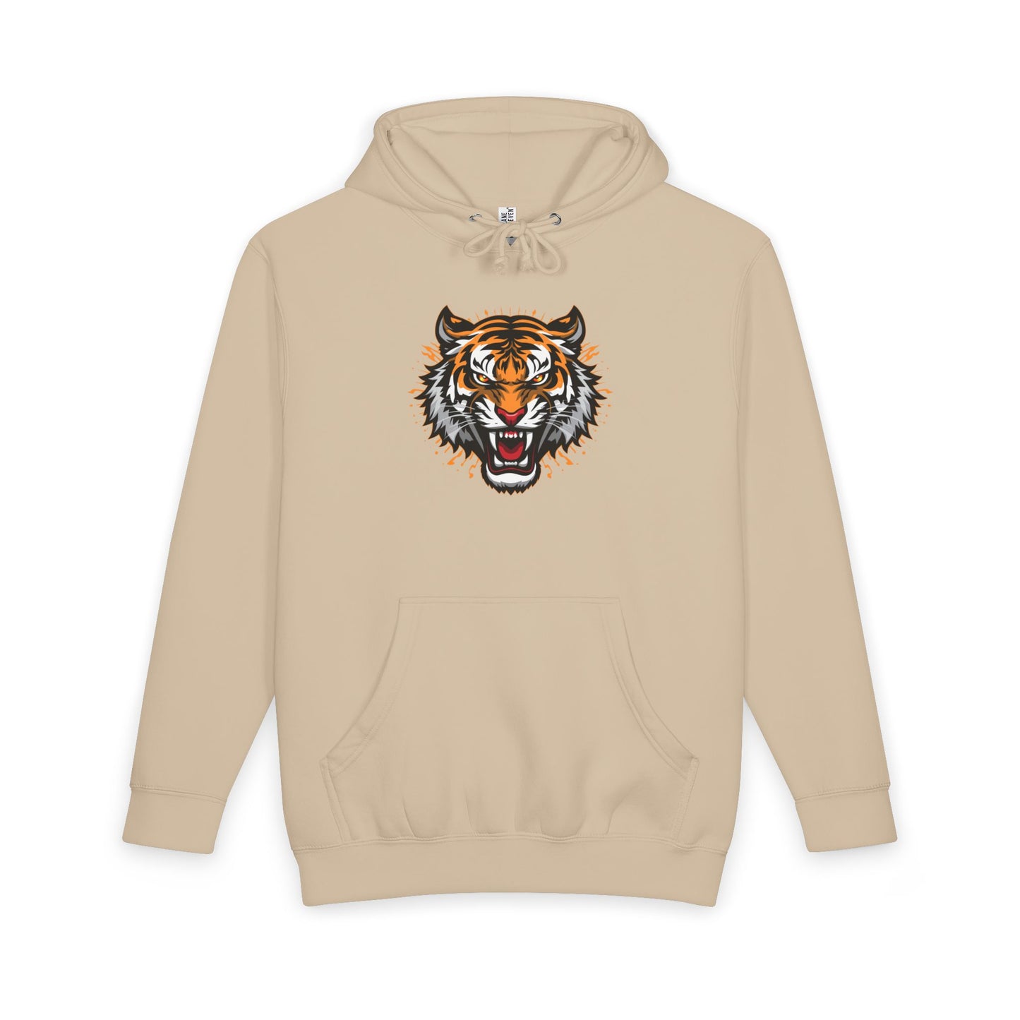 Wild Tiger Head Men's Hoodie