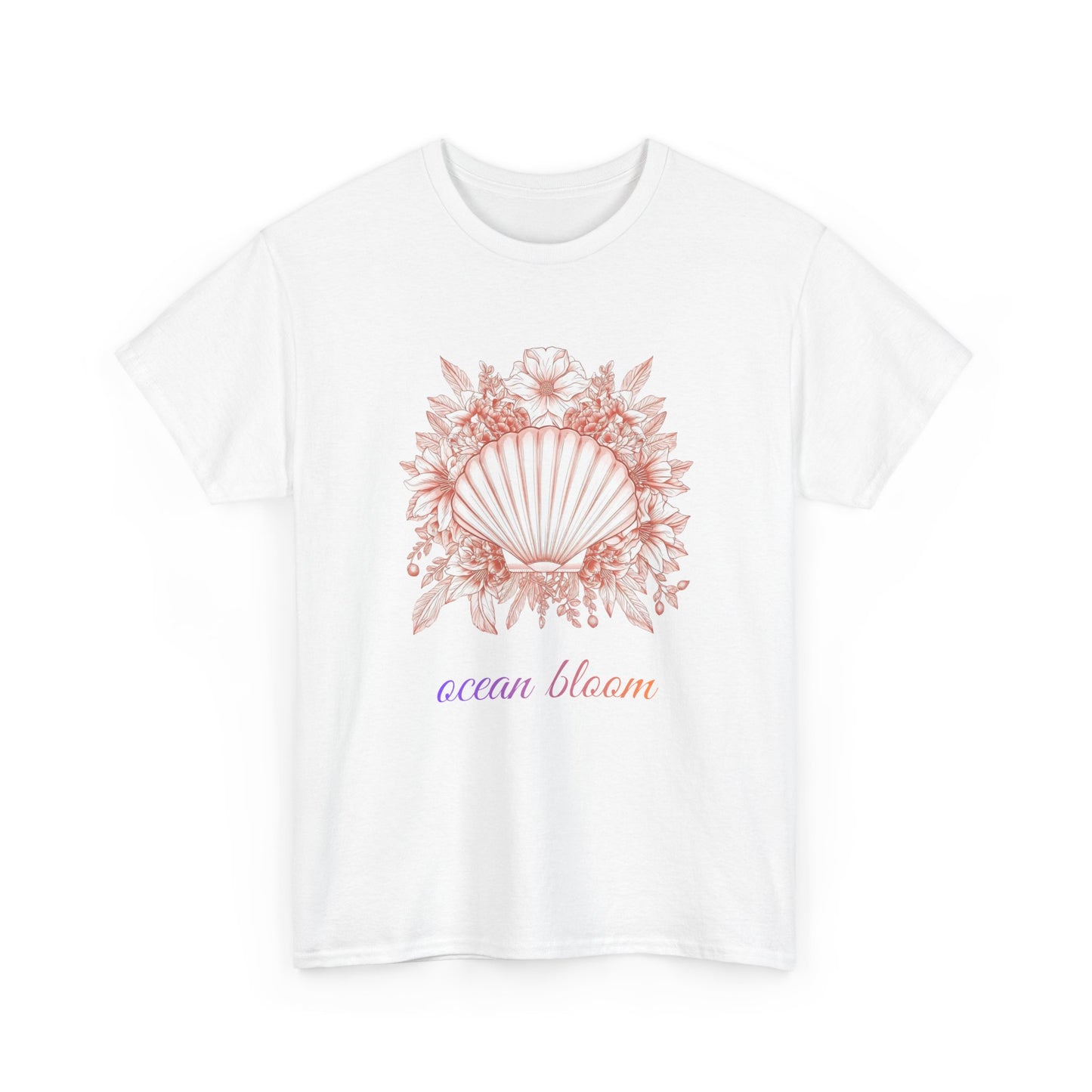 Ocean Bloom – Coastal Seashell Blossom T-Shirt