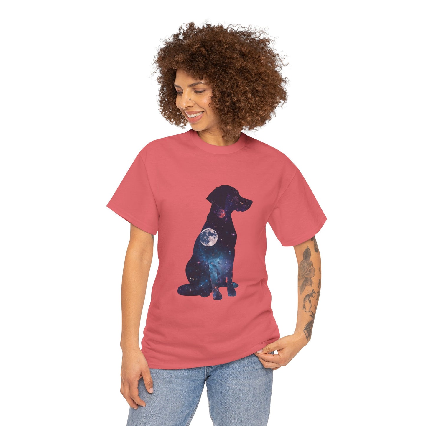 Dog Silhouette – Feminine Minimal T-Shirt