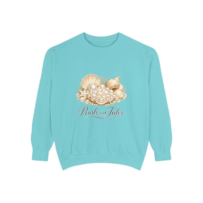 Pearls and Tides – Seashell Feminine Sweatshirt