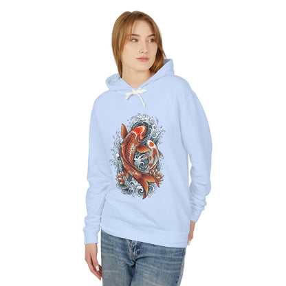 Japanese Koi Fish – Minimal Wave Sweatshirt Unisex