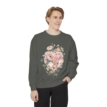 Elegant Flower Bouquet – Cozy Women Sweatshirt