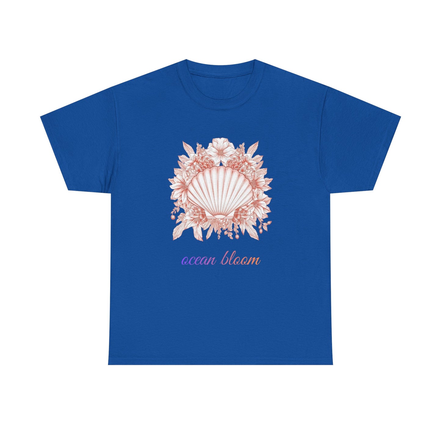 Ocean Bloom – Coastal Seashell Blossom T-Shirt