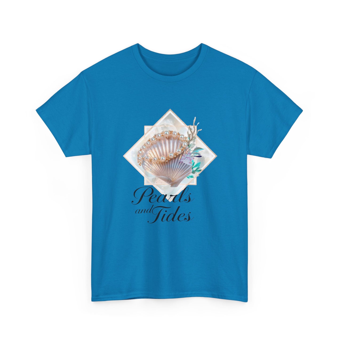 Pearls and Tides – Soft Waves & Pearls T-Shirt for Women