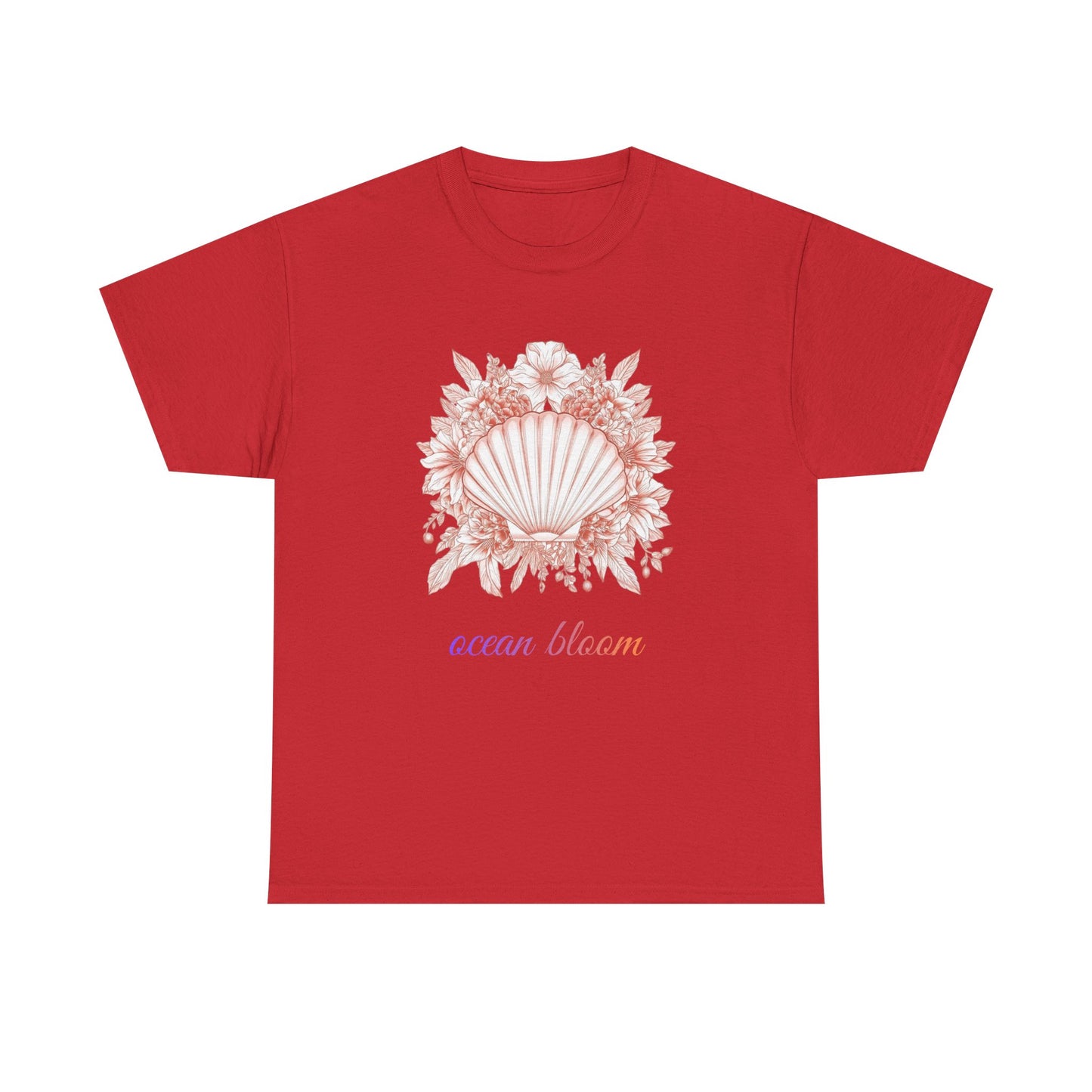Ocean Bloom – Coastal Seashell Blossom T-Shirt