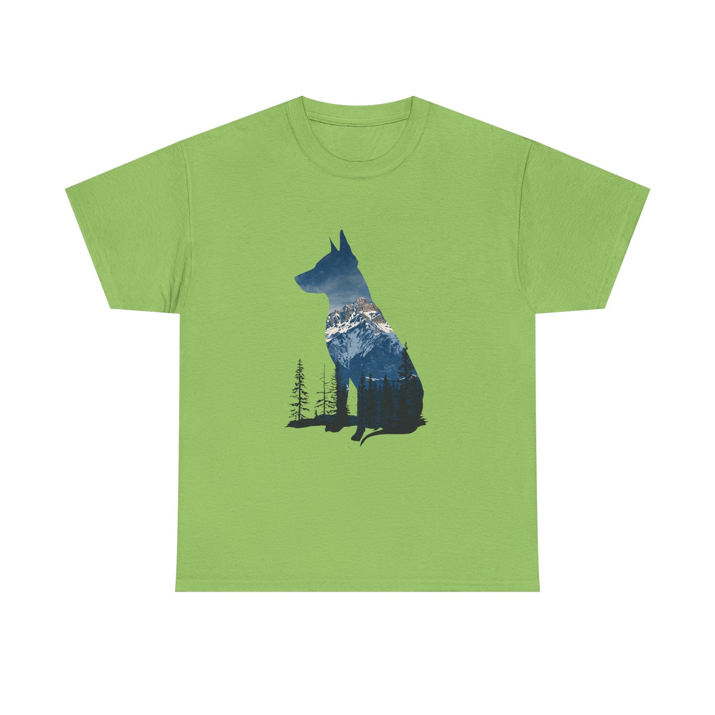 Dog Silhouette – Minimal Feminine T-Shirt