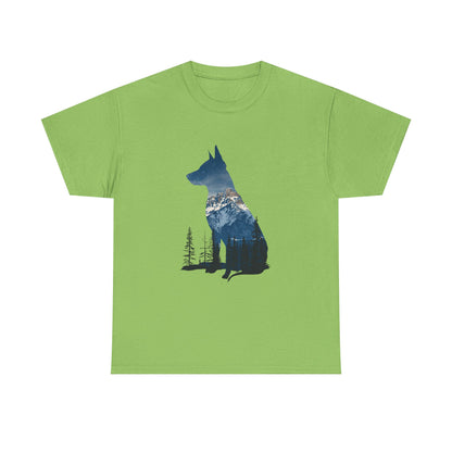 Dog Silhouette – Minimal Feminine T-Shirt