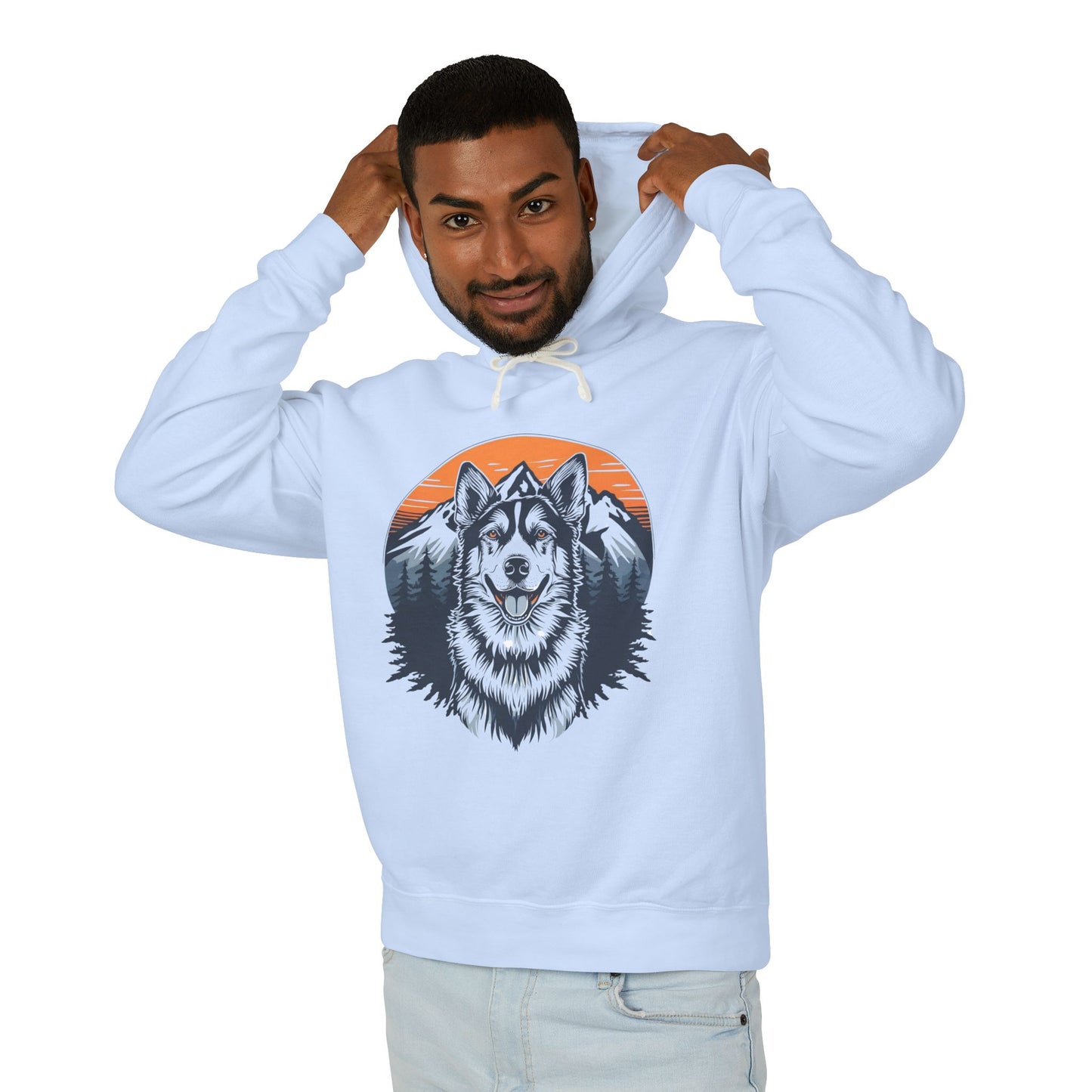 Wild Spirit Wolf – Mountain Sunset Hoodie