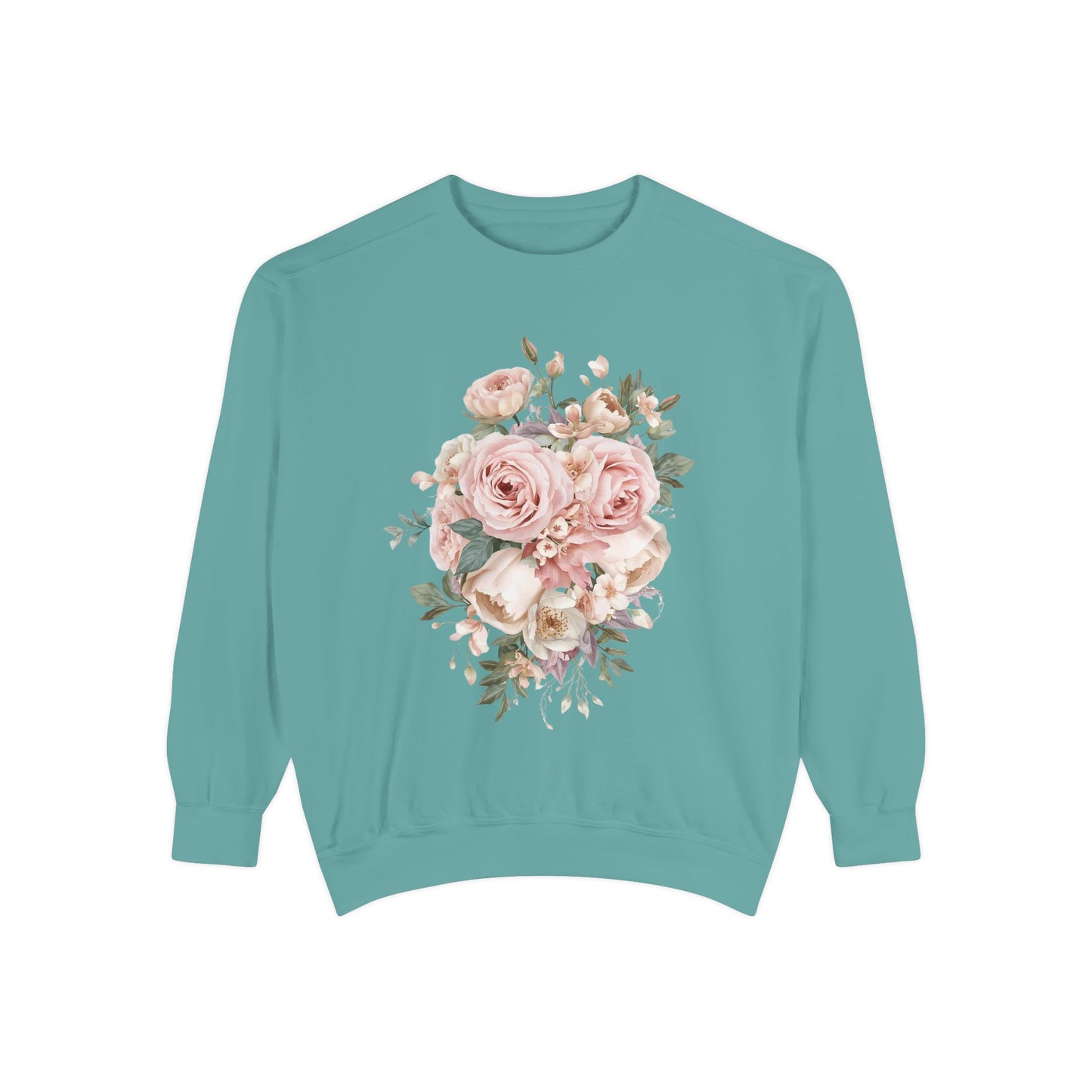 Elegant Flower Bouquet – Cozy Women Sweatshirt