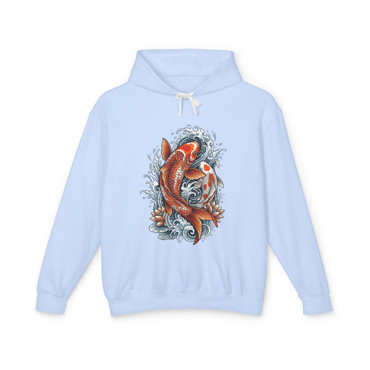 Japanese Koi Fish – Minimal Wave Sweatshirt Unisex