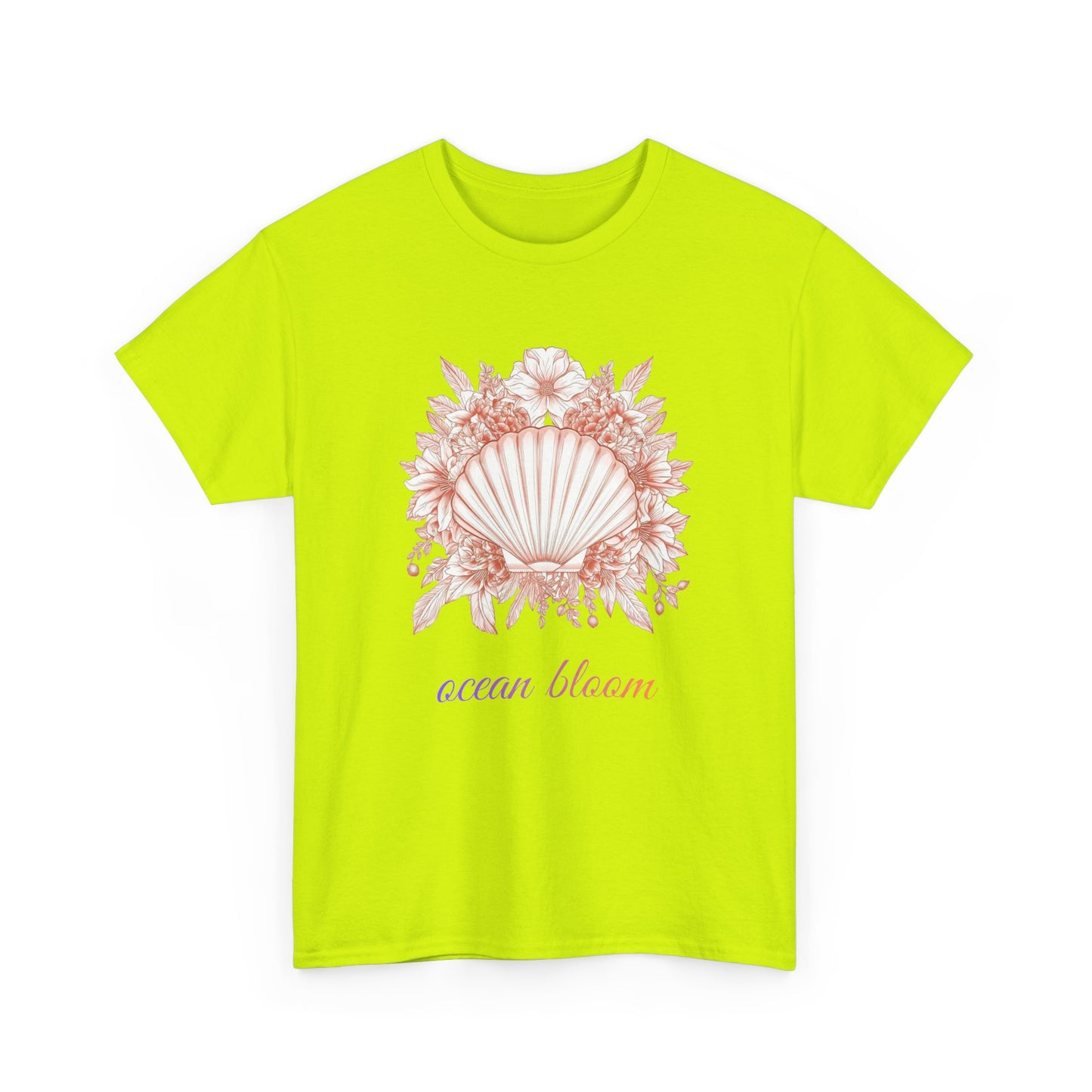 Ocean Bloom – Coastal Seashell Blossom T-Shirt