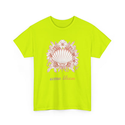 Ocean Bloom – Coastal Seashell Blossom T-Shirt