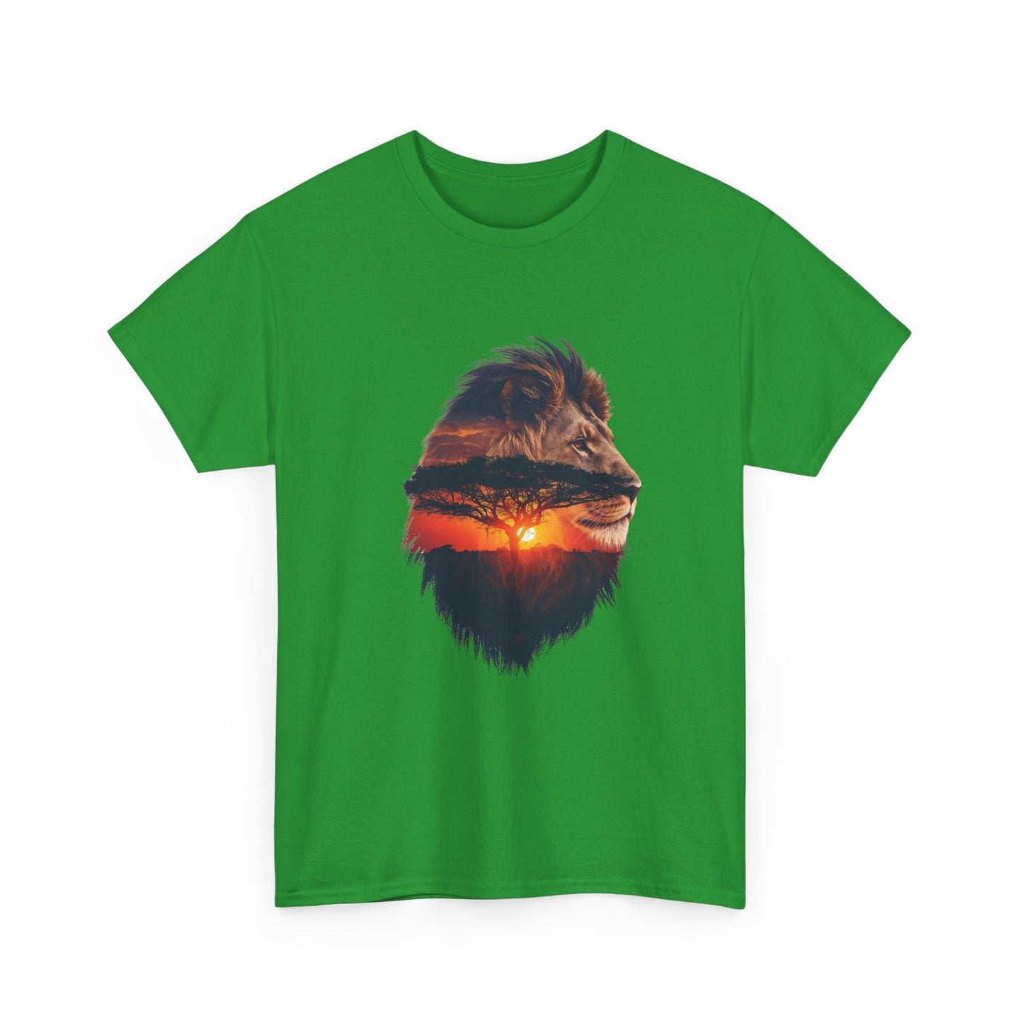 Lion Silhouette – Minimal Graphic Men T-Shirt