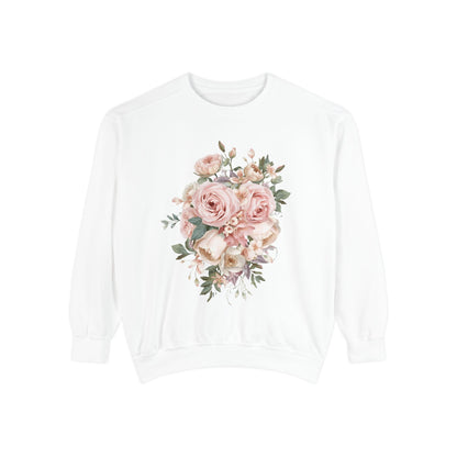 Elegant Flower Bouquet – Cozy Women Sweatshirt