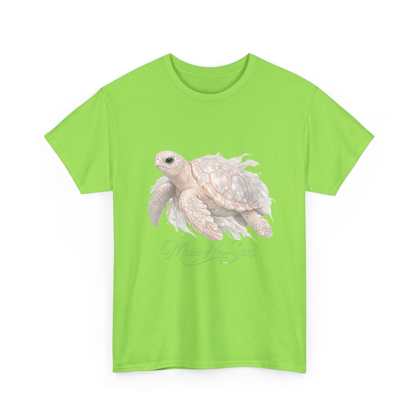 Muse of the Sea | Elegant Turtle Ocean Tee for Women