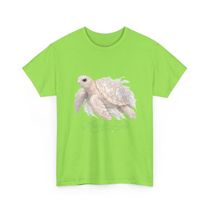 Muse of the Sea | Elegant Turtle Ocean Tee for Women