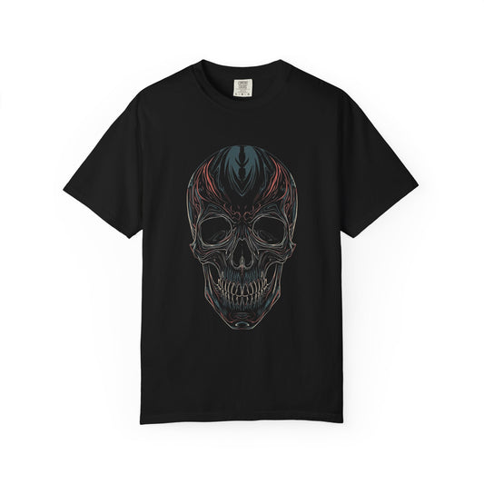 Sketched Skull Graphic T-Shirt — Gothic Tattoo-Style Tee for Men & Women