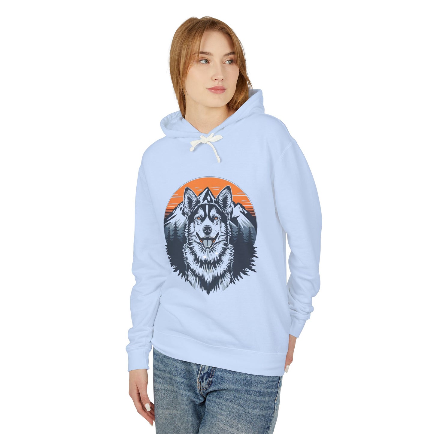 Wild Spirit Wolf – Mountain Sunset Hoodie