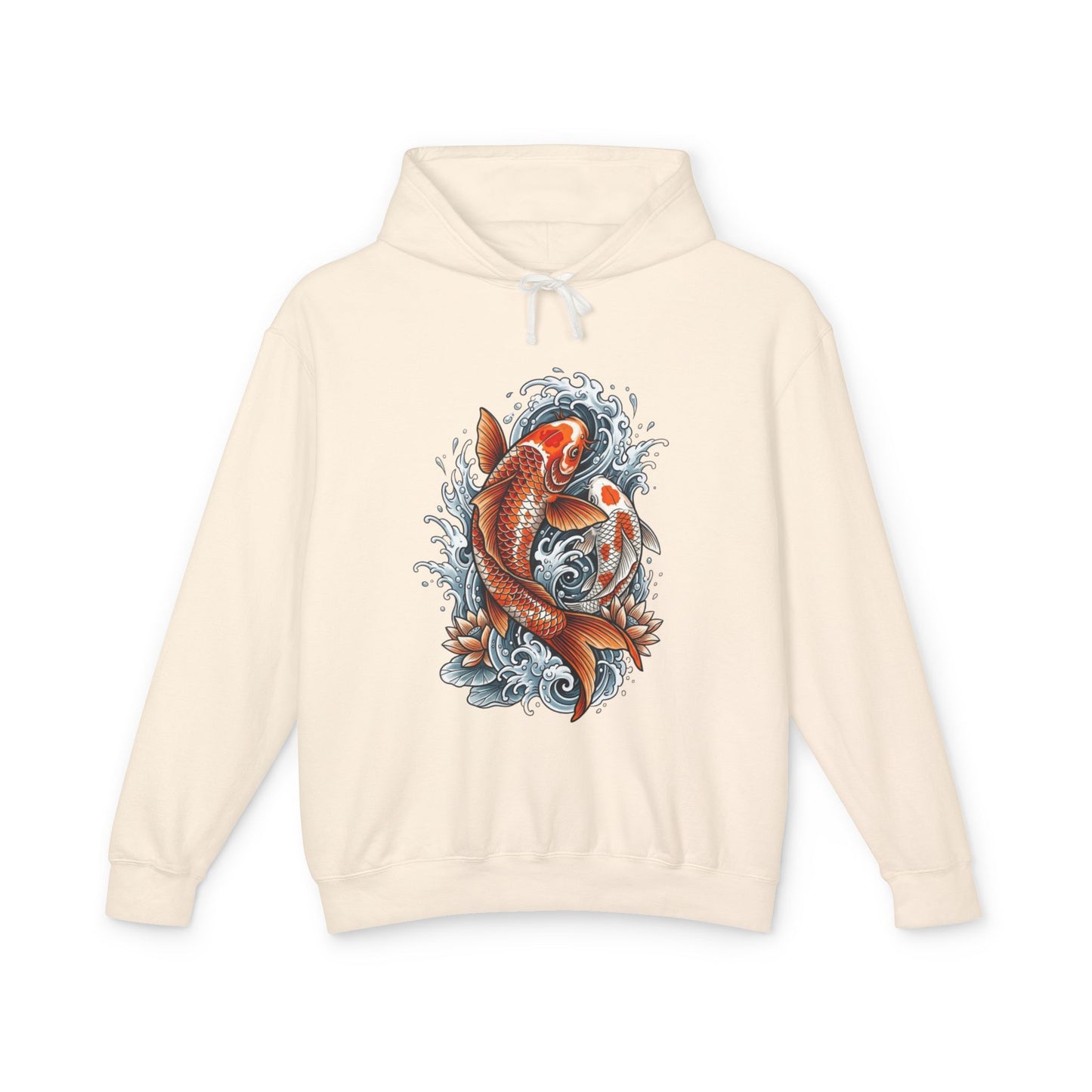 Japanese Koi Fish – Minimal Wave Sweatshirt Unisex