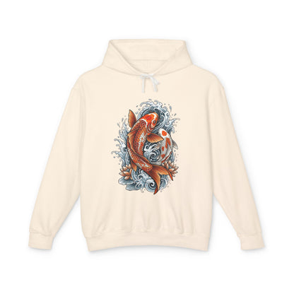 Japanese Koi Fish – Minimal Wave Sweatshirt Unisex