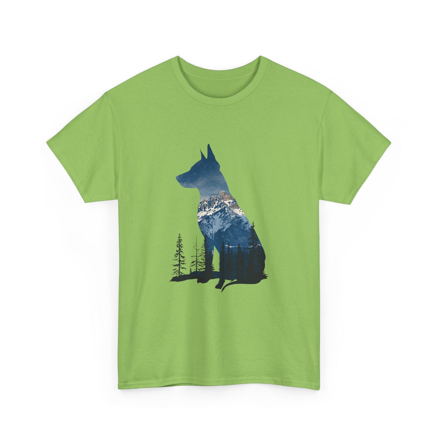 Dog Silhouette – Minimal Feminine T-Shirt