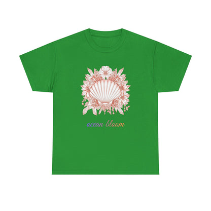 Ocean Bloom – Coastal Seashell Blossom T-Shirt