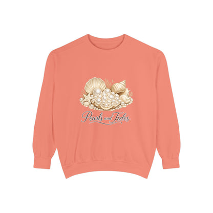 Pearls and Tides – Seashell Feminine Sweatshirt
