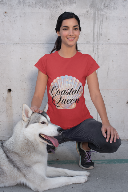 Coastal Queen – Bold Ocean Power T-Shirt