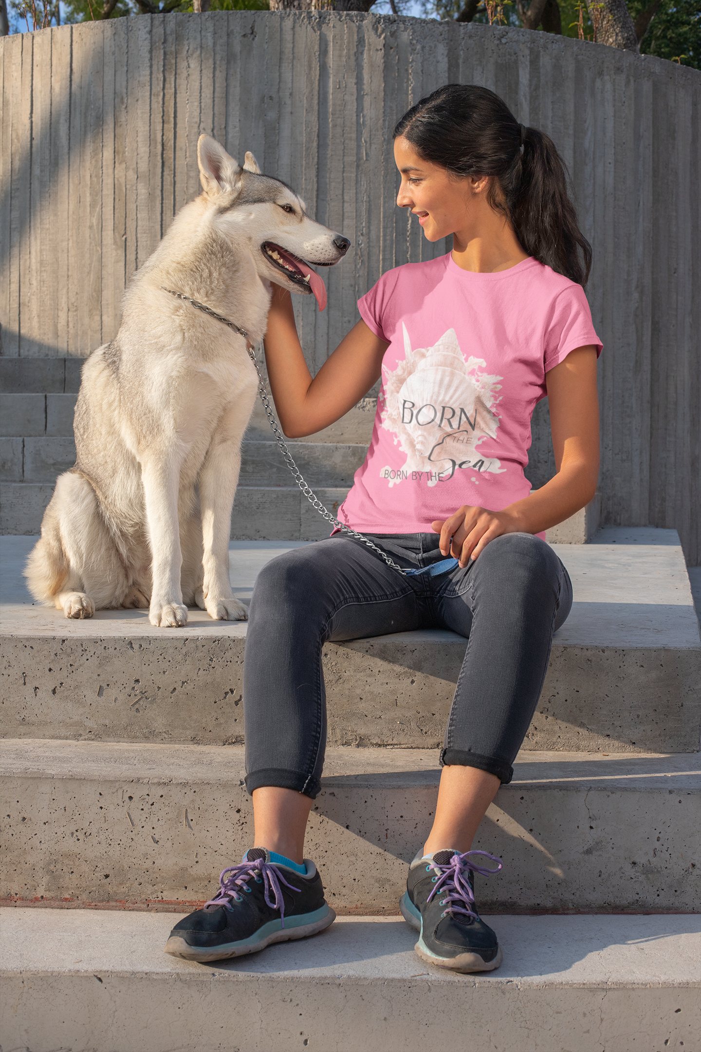 Born by the Sea | Ocean Breeze Women Tee