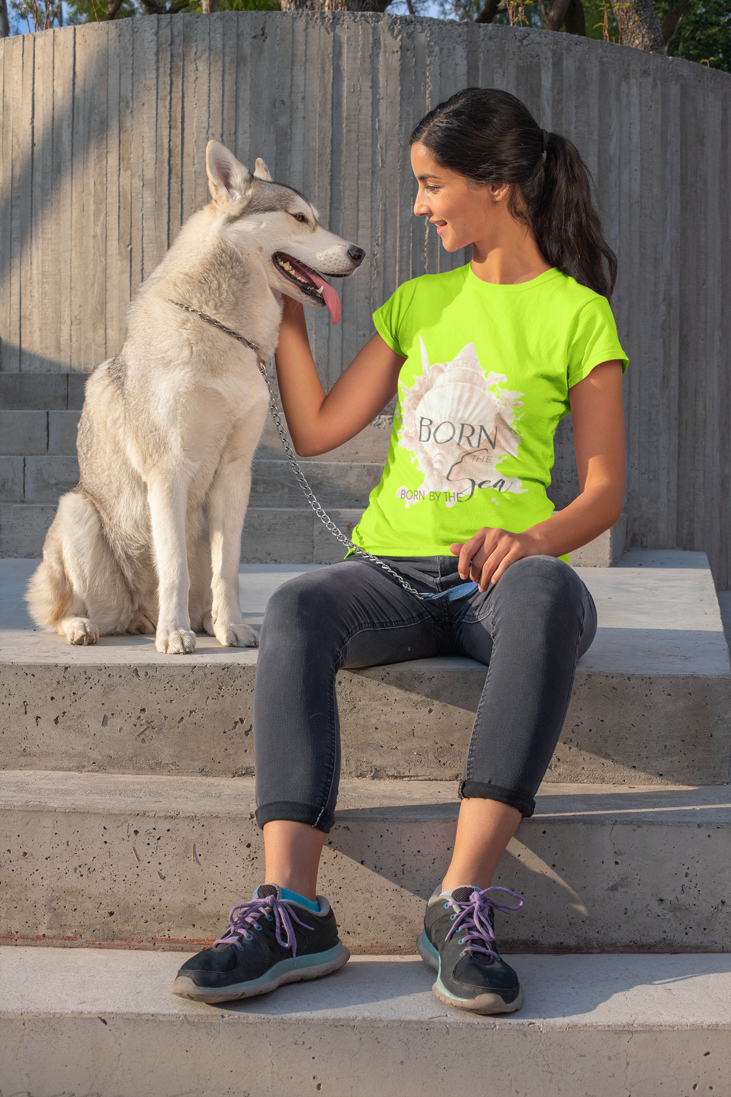 Born by the Sea | Ocean Breeze Women Tee