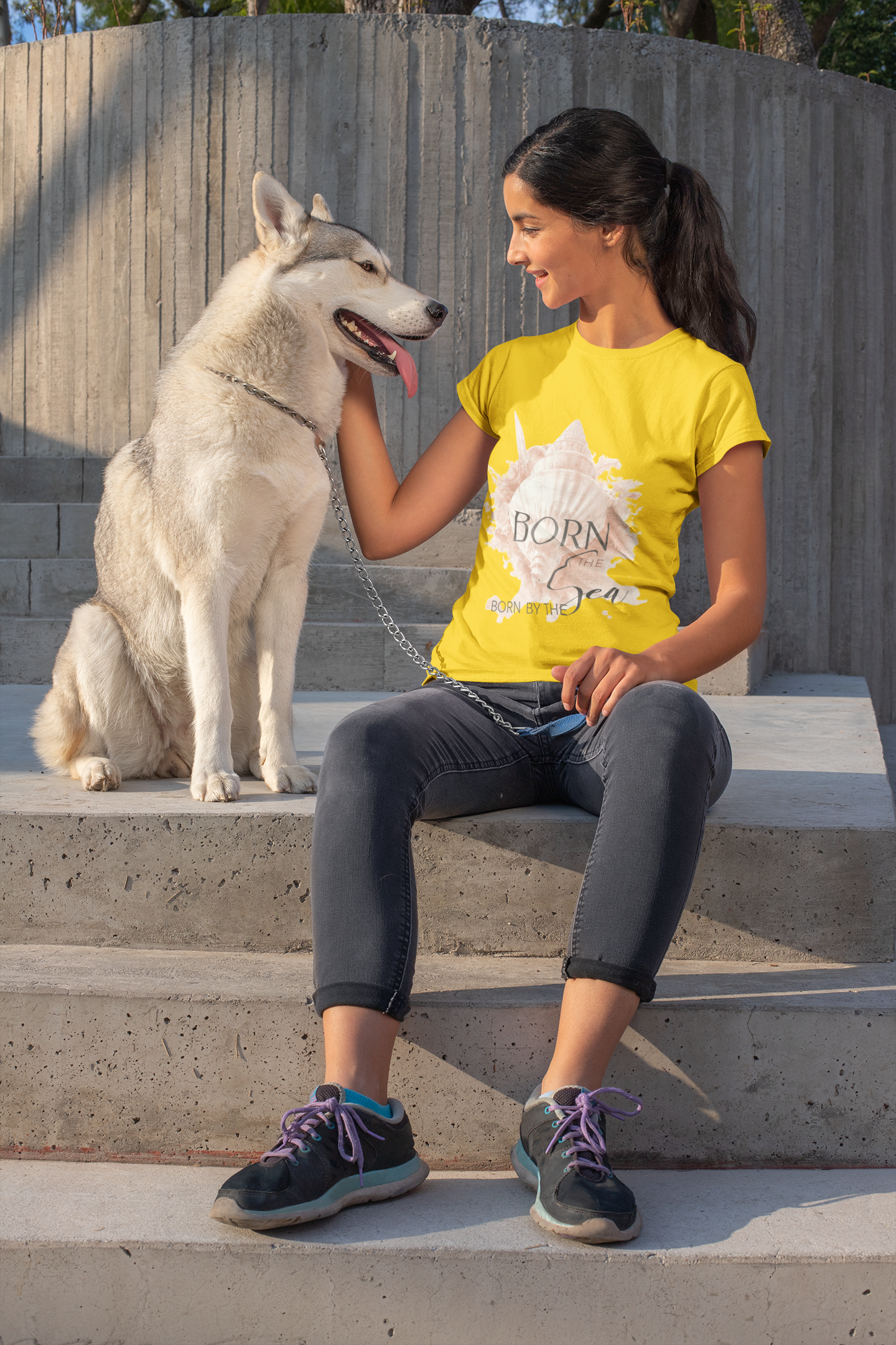 Born by the Sea | Ocean Breeze Women Tee