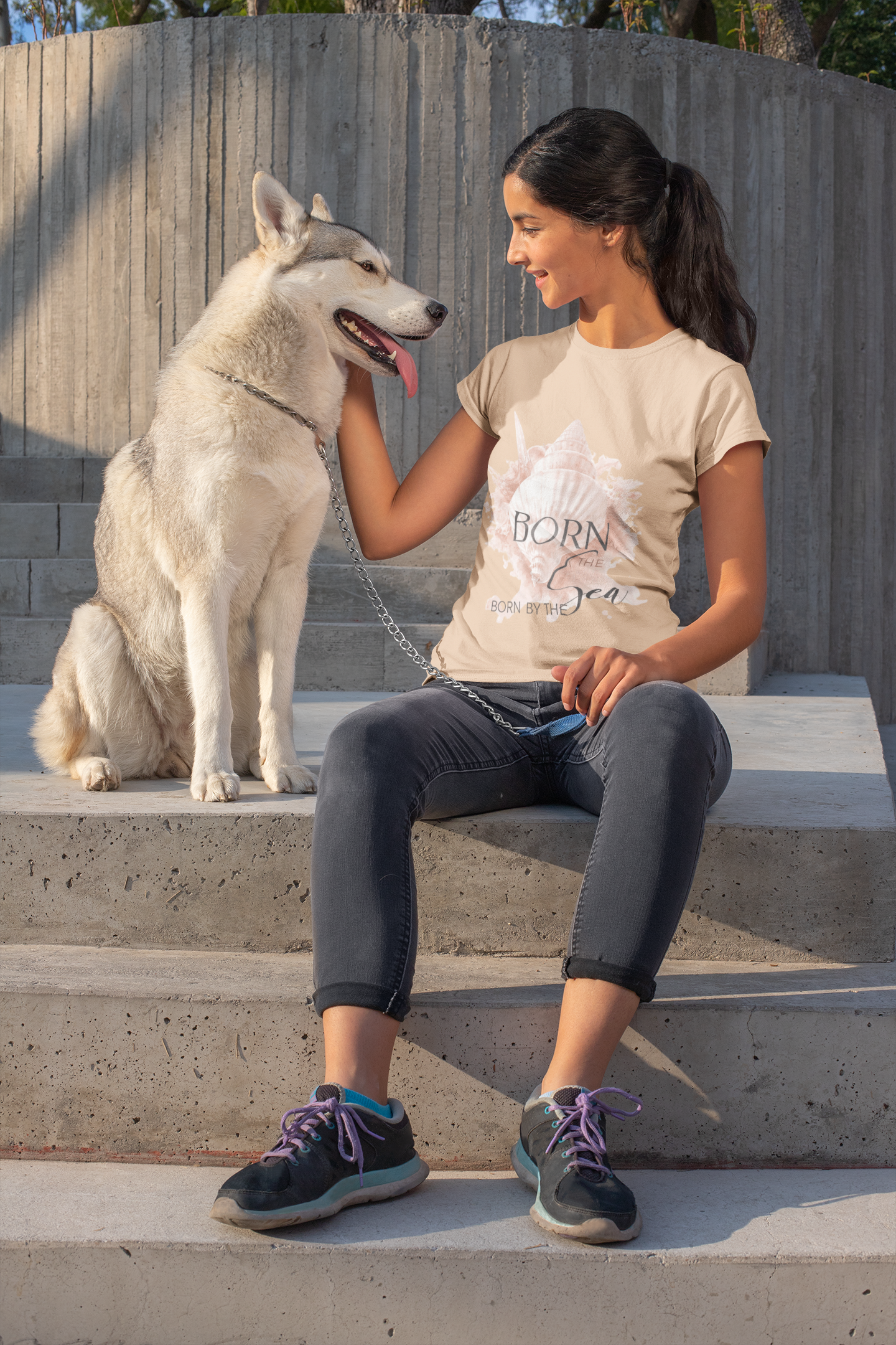 Born by the Sea | Ocean Breeze Women Tee
