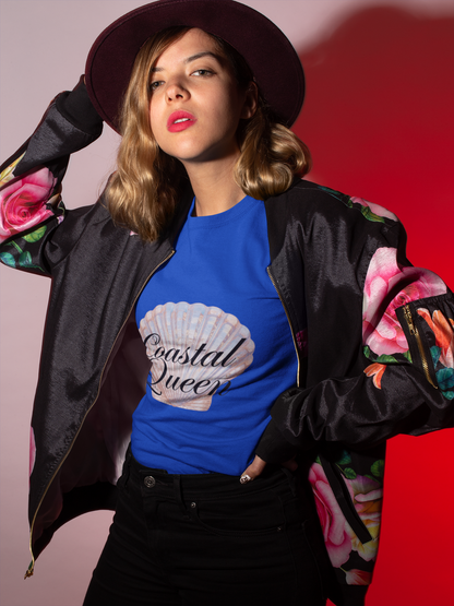Coastal Queen – Bold Ocean Power T-Shirt