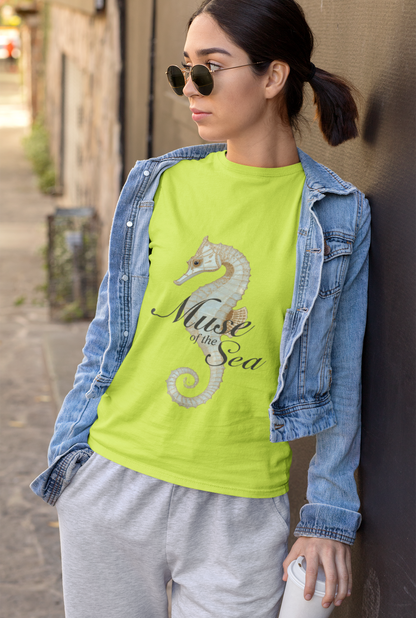 Muse of the Sea – Elegant Ocean Goddess T-Shirt