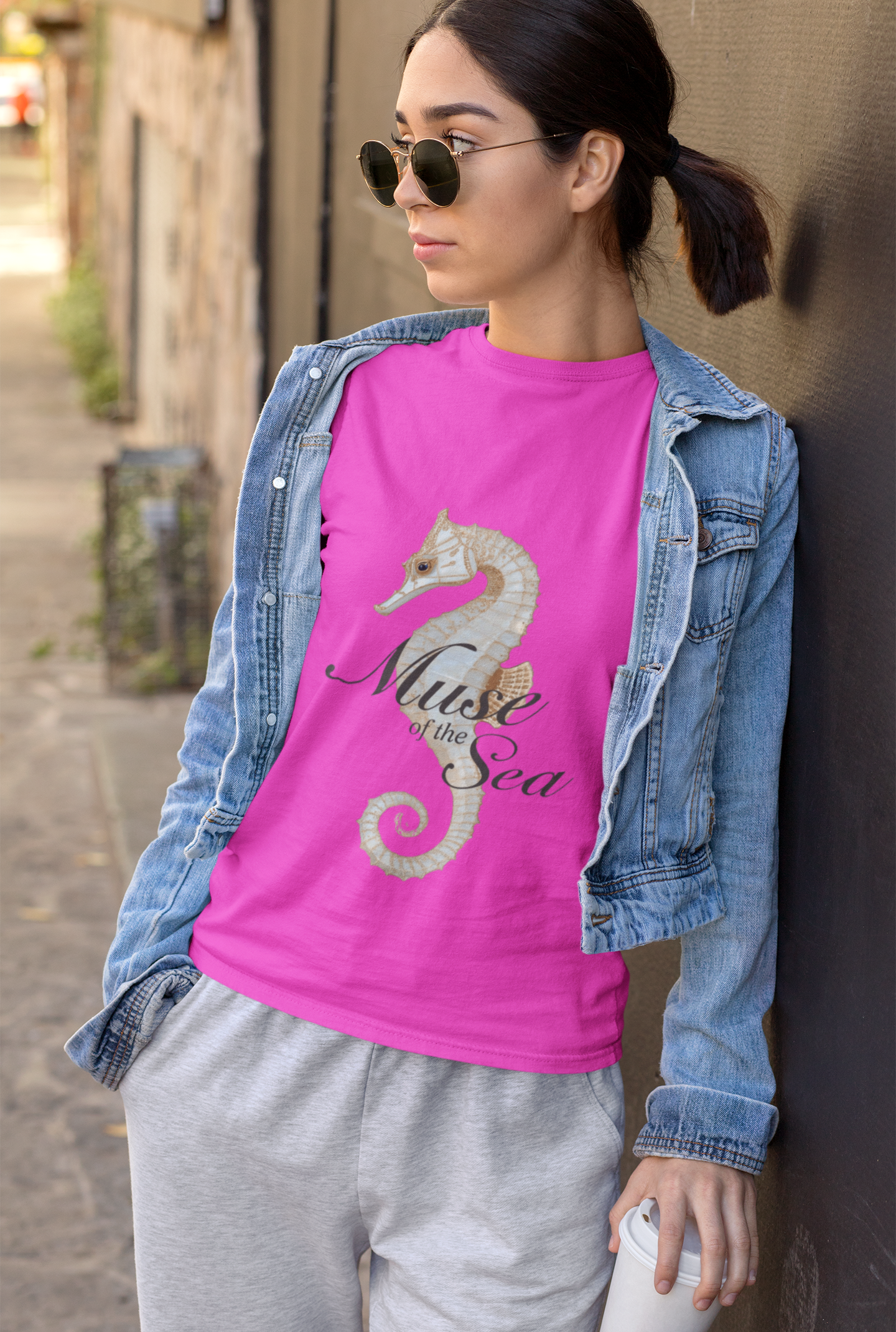 Muse of the Sea – Elegant Ocean Goddess T-Shirt