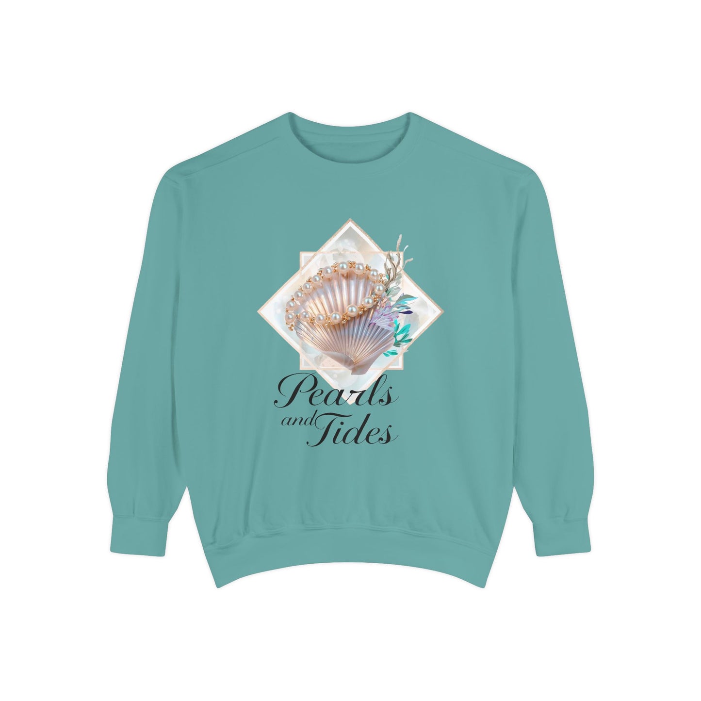 Pearls and Tides – Elegant Ocean Luxury T-Shirt
