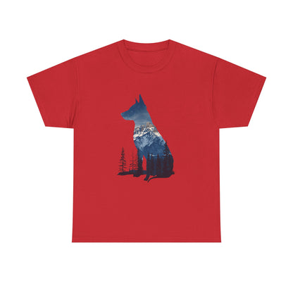 Dog Silhouette – Minimal Feminine T-Shirt