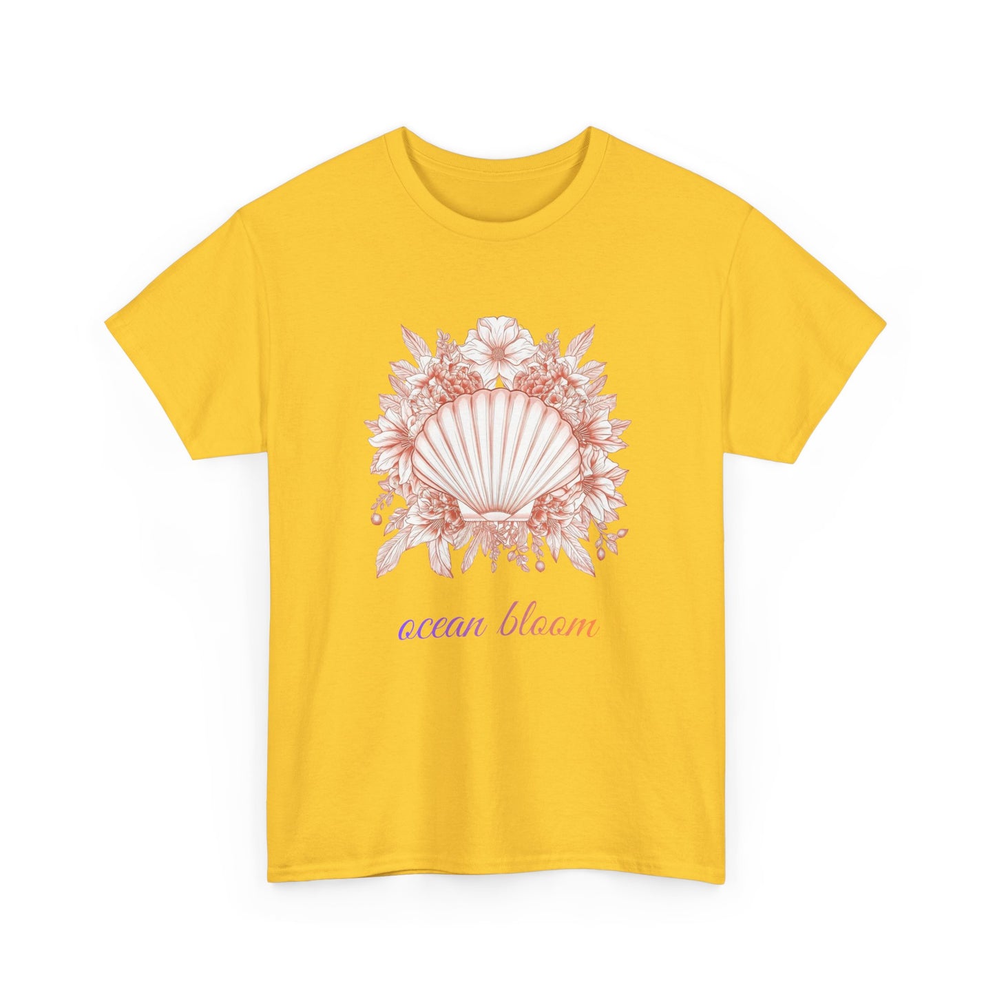 Ocean Bloom – Coastal Seashell Blossom T-Shirt