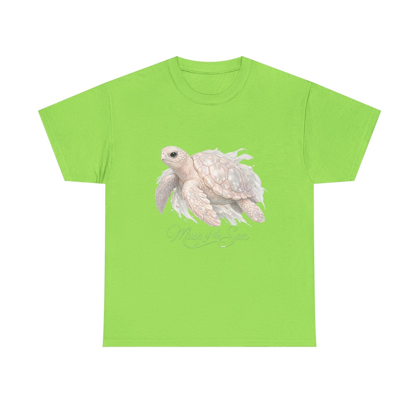 Muse of the Sea | Elegant Turtle Ocean Tee for Women
