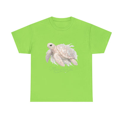 Muse of the Sea | Elegant Turtle Ocean Tee for Women